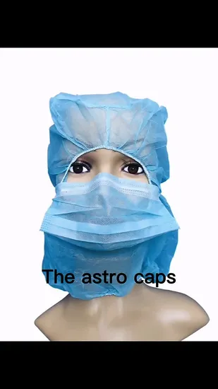 Retine per capelli usa e getta Astro Caps Berretto spaziale Berretto da pirata Berretto da pirata Servizio di ristorazione con maschera facciale