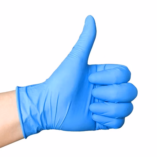 Guanto in nitrile blu senza polvere M3.5gr di buona qualità